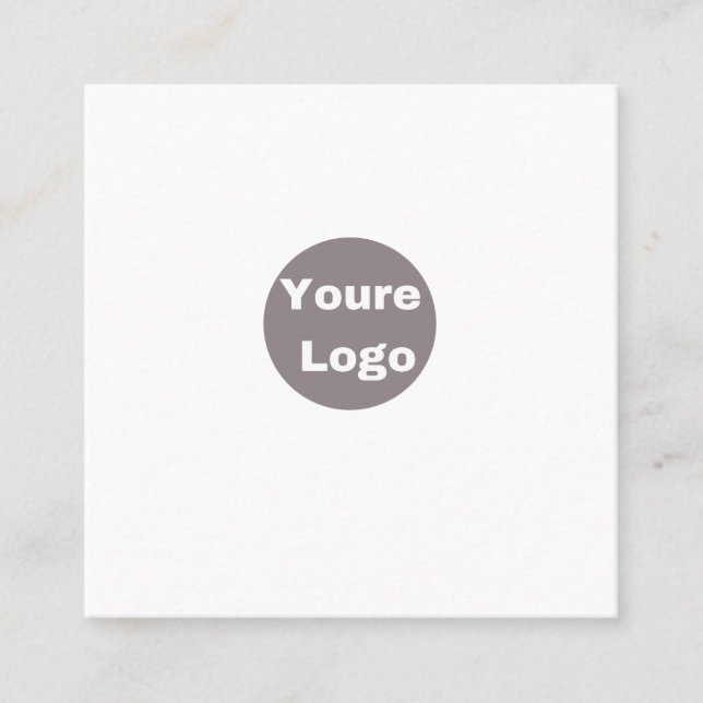 Cartão De Visita Quadrado personallze (Frente)