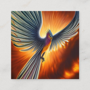 Cartão De Visita Quadrado Phoenix