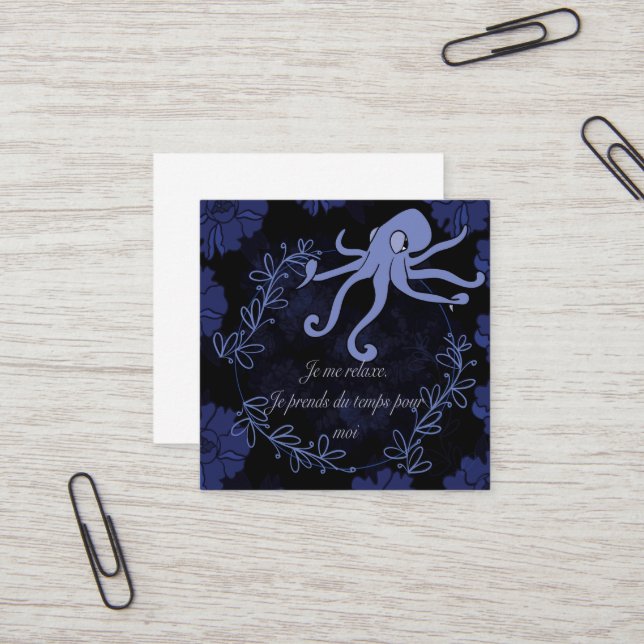 Cartão De Visita Quadrado pipeta (Frente/Verso In Situ)