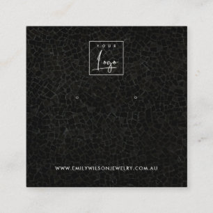 CARTÃO DE VISITA QUADRADO PLACA DE EXIBIÇÃO DE OUVIDO DO ESTUDO DE MOSAIC PR