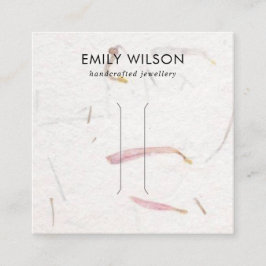 CARTÃO DE VISITA QUADRADO PLACA DE EXIBIÇÃO DE PAPEL DE PAPEL PRETO