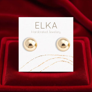 Cartão De Visita Quadrado Placa de exibição de ponto Dourado esquadrão Elega