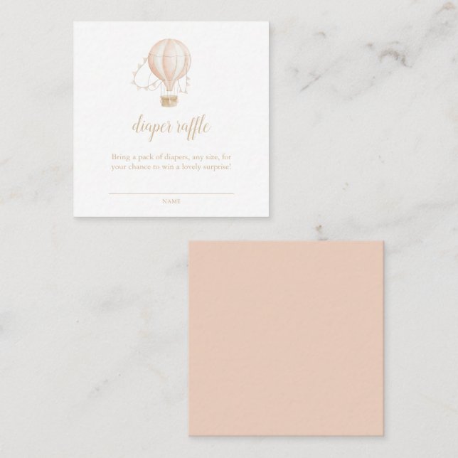 Cartão De Visita Quadrado Placa de Raffel de Fralda rosa-d-água (Frente/Verso)