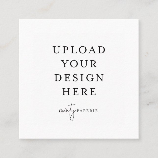 Cartão De Visita Quadrado Placa quadrada de 2,5" x 2,5" (Frente)