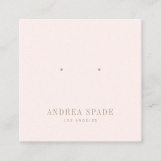 Cartão De Visita Quadrado Placa Quadrada de Exibição de Joias Clássica Colad
