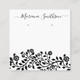 Cartão De Visita Quadrado Placas de exibição para grandes entrelinhas Elegan