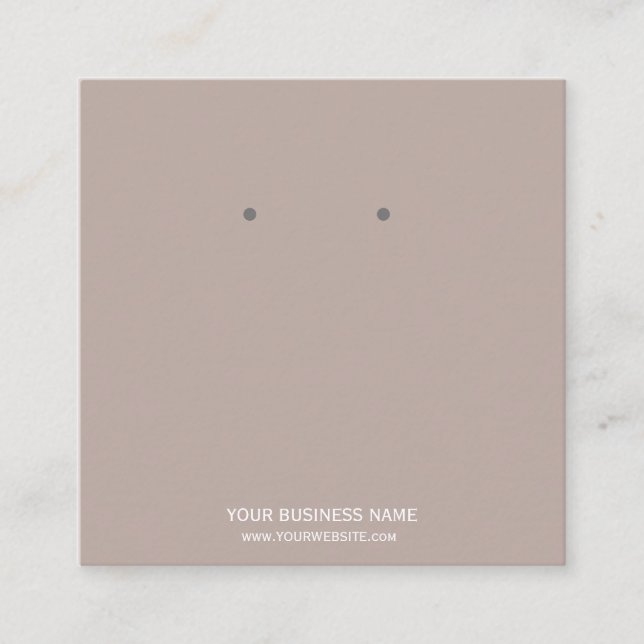 Cartão De Visita Quadrado Placas de exibição personalizadas para gravação de (Frente)