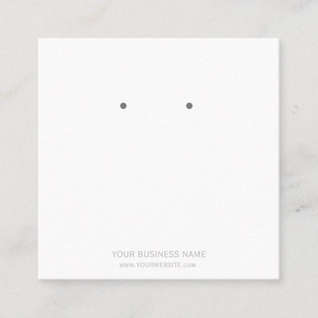 Cartão De Visita Quadrado Placas de exibição personalizadas para gravação de (Frente)