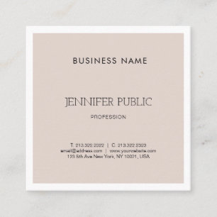 Cartão De Visita Quadrado Planta de tendências de Design gráfico simples e m