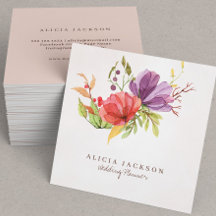 Plum floral e planejador de casamento de cor d'águ