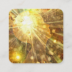 Cartão De Visita Quadrado Poder mental