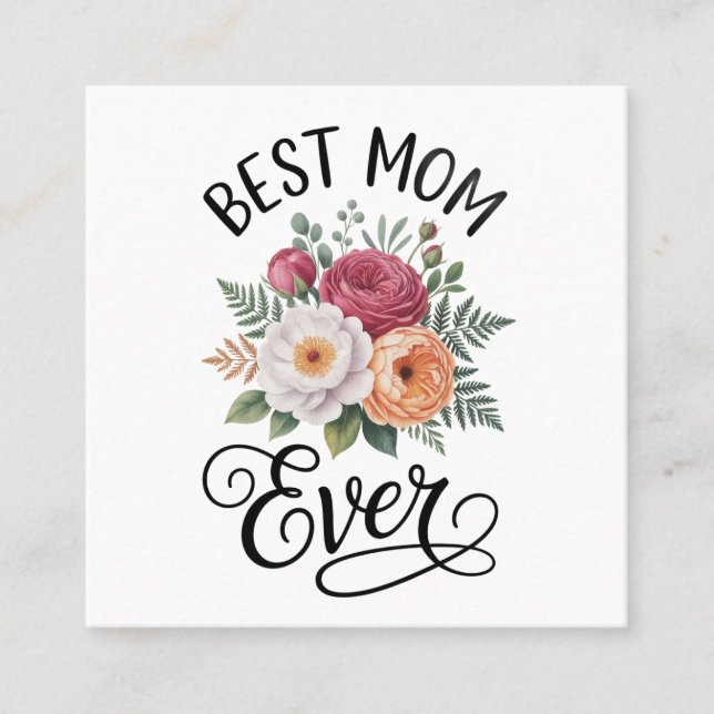 Cartão De Visita Quadrado Postcard (Frente)