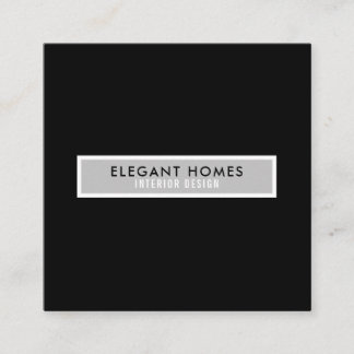 Cartão De Visita Quadrado Praça profissional moderna minimalista