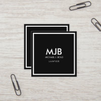 Preto e branco elegante profissional minimalista