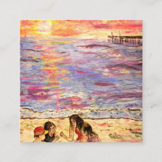 Cartão De Visita Quadrado Procuradores de Shell (Frente)