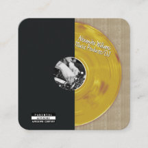Produtor de Música em Vinil Retro Dourado DJ