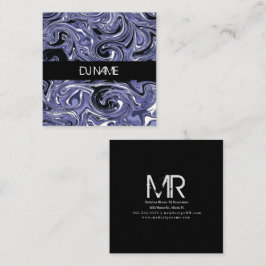 Cartão De Visita Quadrado Produtor de música empresarial Psychadelic Abstrat