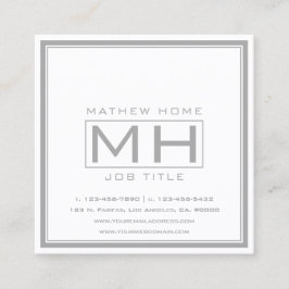 Cartão De Visita Quadrado Profissional bonito