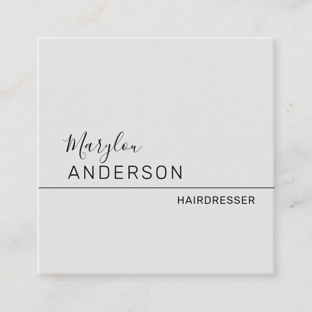 Cartão De Visita Quadrado Profissional - UNISEX (Frente)