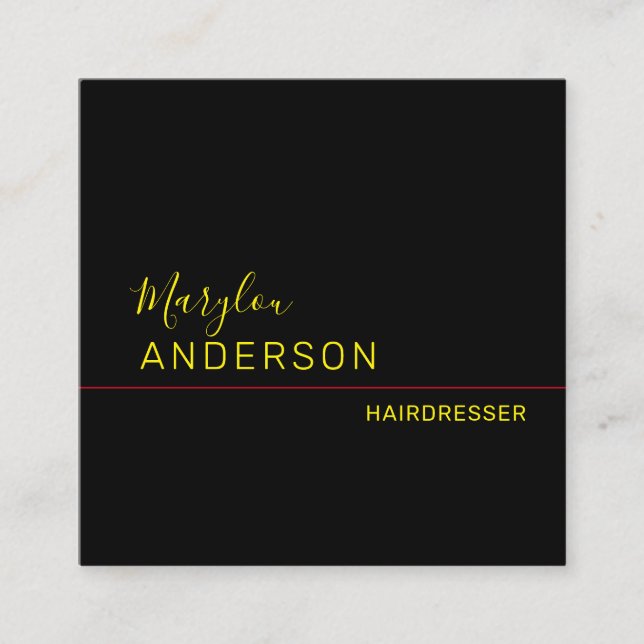 Cartão De Visita Quadrado Profissional - UNISEX (Frente)