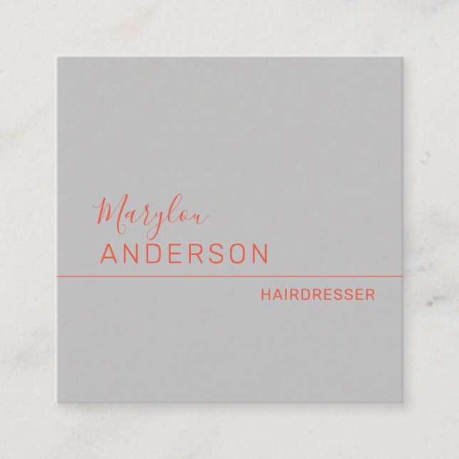 Cartão De Visita Quadrado Profissional - UNISEX (Frente)