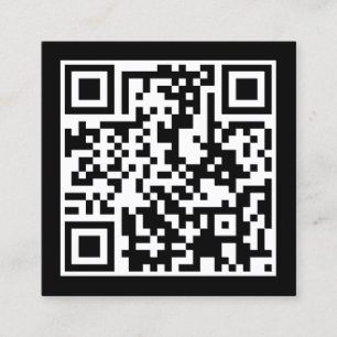 Cartão De Visita Quadrado projete seu próprio código de QR