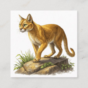 Cartão De Visita Quadrado Puma