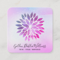 *~* QR Ombre Mandala Dahlia Pastel Azul Rosa AP2
