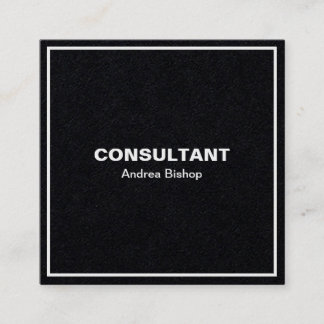 Cartão de visita Quadrado Quadrado de Quadro Limpo