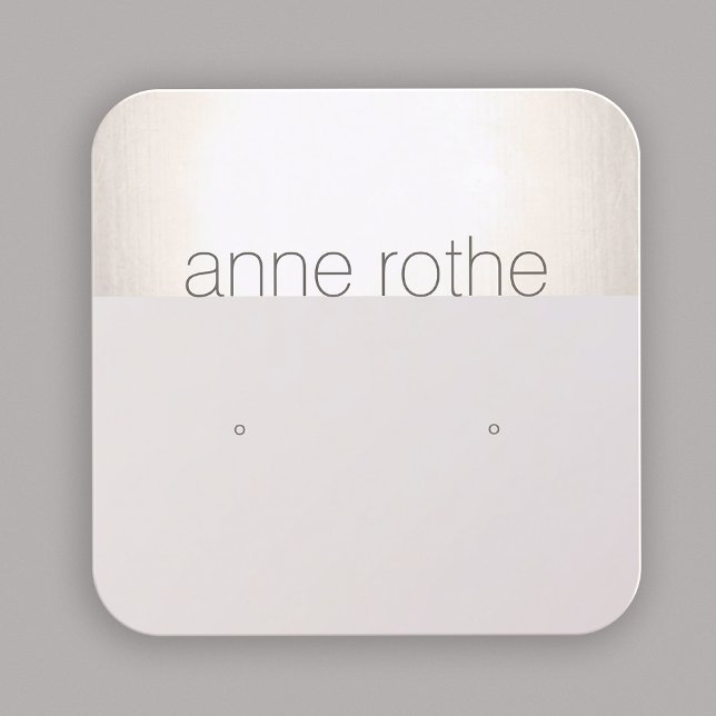 Cartão De Visita Quadrado Quadrado do Holder de Exibição Estrelado Moderno (Criador carregado)