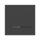 Quadrado Mínimo Negro Simples e Moderno Profission