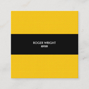 Cartão De Visita Quadrado Quadrado Moderno Profissional de Pontos