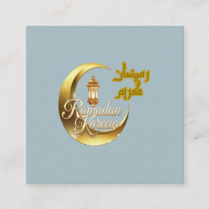 Cartão De Visita Quadrado Ramadan Kareem