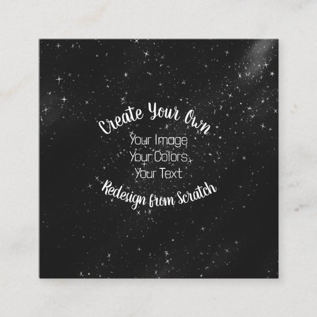 Cartão De Visita Quadrado Redesign a partir do Arranque - Crie o seu (Frente)