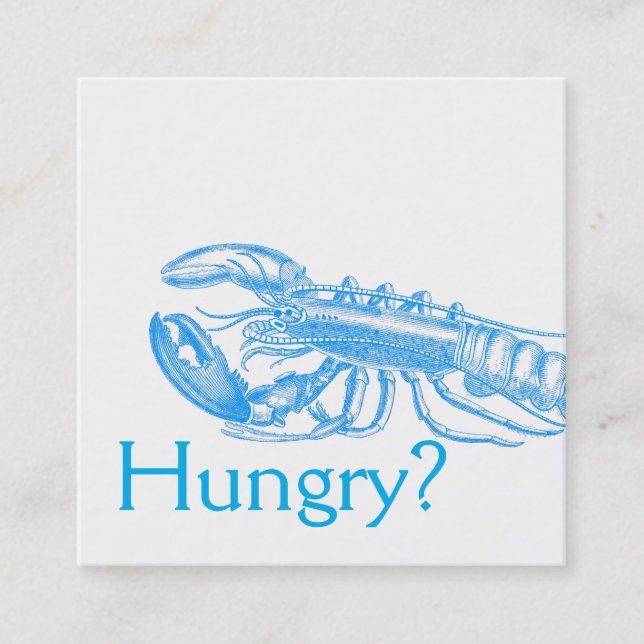 Cartão De Visita Quadrado Restaurantes Für (Frente)