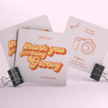 Retro Groovy Obrigado às mídias sociais