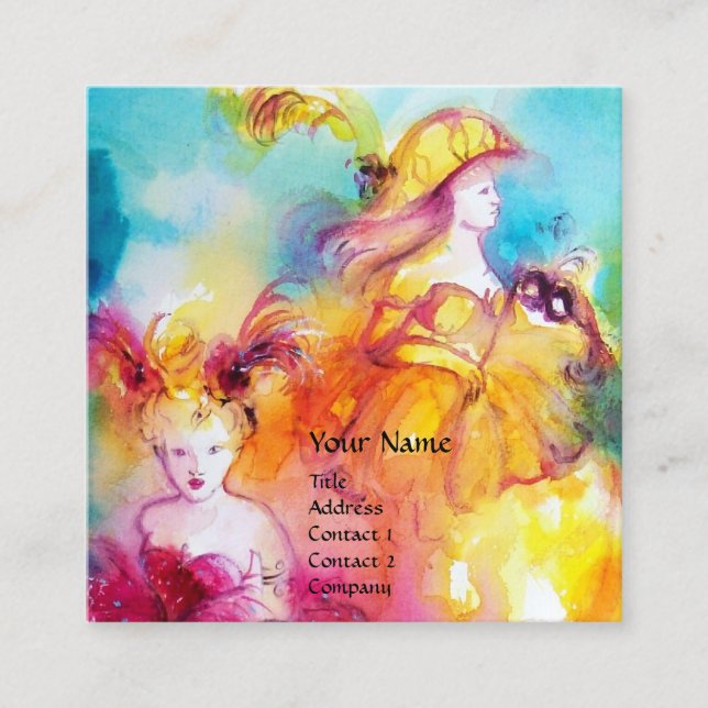 Cartão De Visita Quadrado RONDO IN LAGOON Performing Arts , Costume Designer (Frente)