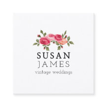 Rosas de Vintage de Tendência Watercolor Simples