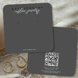 Cartão De Visita Quadrado Roteiro de Exibição do Detentor de Joias de Luxo P