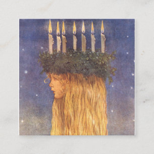 Cartão De Visita Quadrado Rua Lucia John Bauer