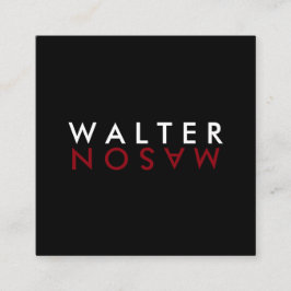 Cartão De Visita Quadrado Sacudir Carta