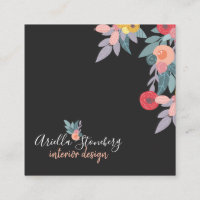 Sangue Pintado Whimsical | Floral A Preto