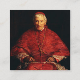 Cartão De Visita Quadrado São João Henrique Newman teólogo inglês