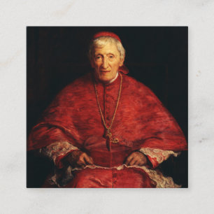 Cartão De Visita Quadrado São João Henrique Newman teólogo inglês