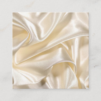 Cartão De Visita Quadrado Seda Esbranquiçada