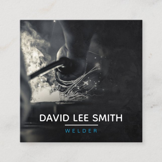 Cartão De Visita Quadrado Serviço de soldadura/soldadura (Frente)
