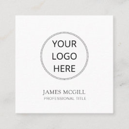 Cartão De Visita Quadrado Seu logotipo