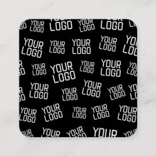 Cartão De Visita Quadrado Seu logotipo de design ou negócios Colocação ale