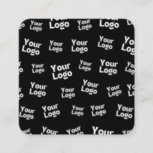 Cartão De Visita Quadrado Seu logotipo de design ou negócios Posicionament