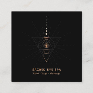 Cartão De Visita Quadrado *~** Shaman, Alquimia Cósmica, Sagrado Terceiro O